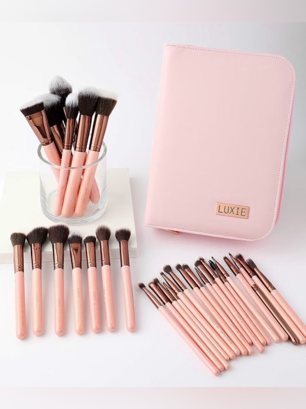 LUXIE ROSE GOLD 30 PIECE BOOK OF BRUSHES